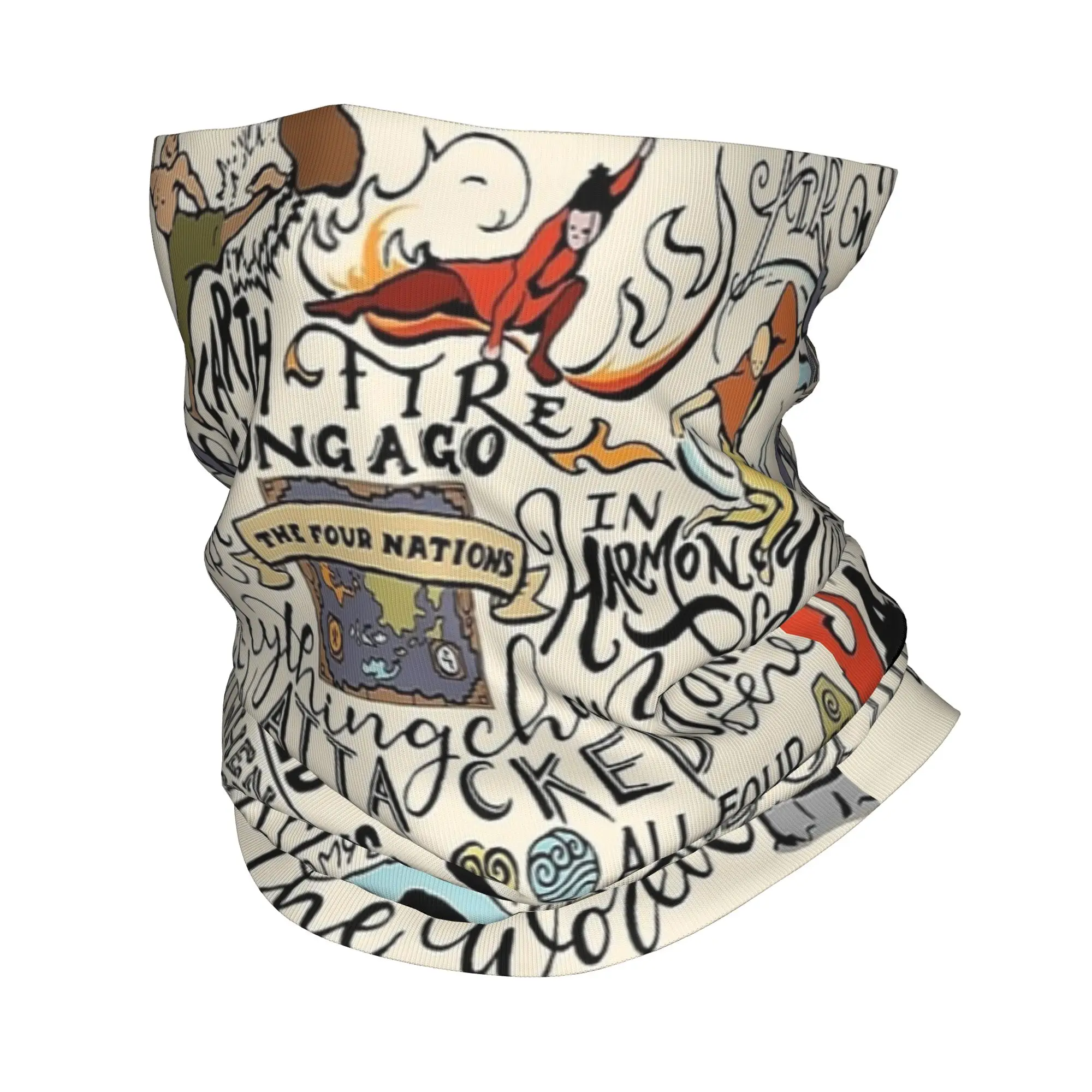 

Аватар, последний маг воздуха, бандана Intro Sequence, забавная велосипедная маска для верховой езды, рыбалки, защита от солнца, Балаклава, мягкая тактическая маска