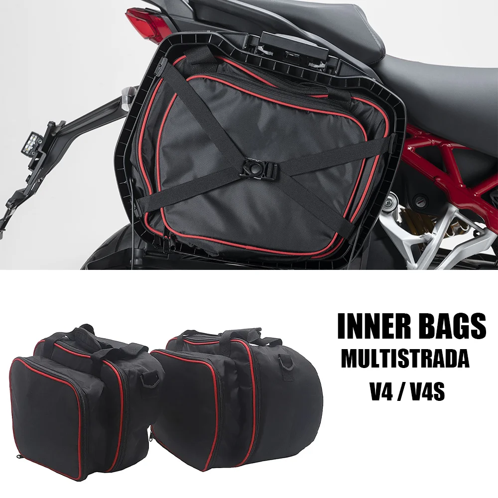 

V4S Accessories Motorcycle Sidecase Inner Bags for Ducati Multistrada V4 V4 S V4S Expandable Topcase Pannier Liners Bags