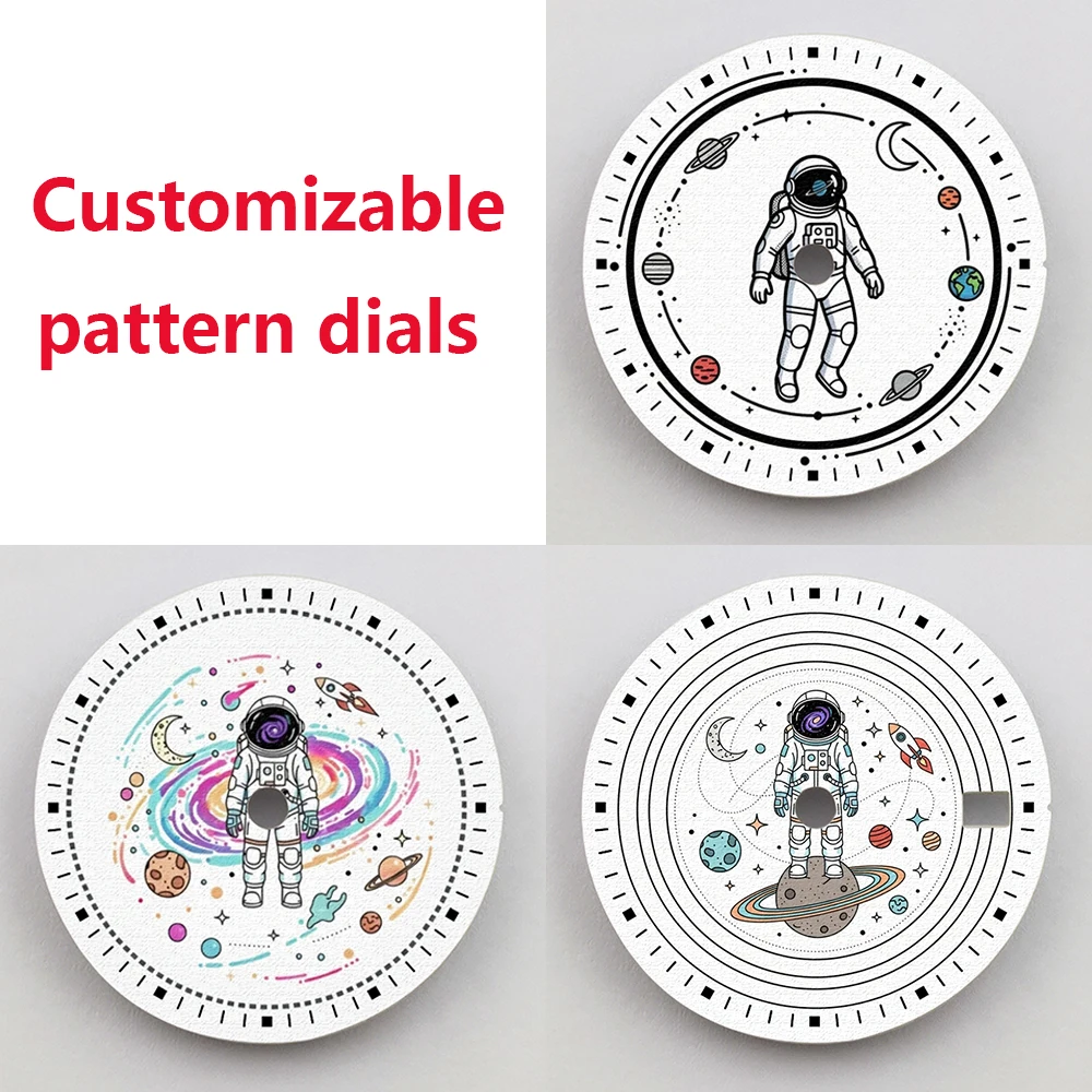 28.5mm Watch Dial NH35 Dial Creative Dial Color Printing Customized Dial Watch Face Fit NH35/NH36 Movements Watch Parts
