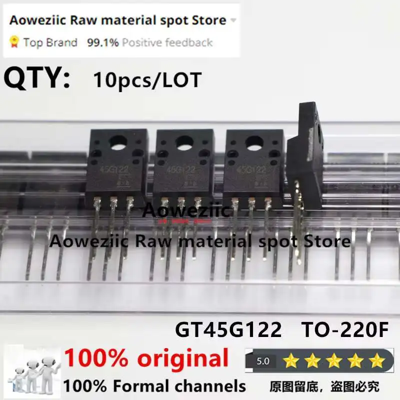 Aoweziic 100% Transistor efek bidang, asli impor baru GT45G122 45G122 TO-220F