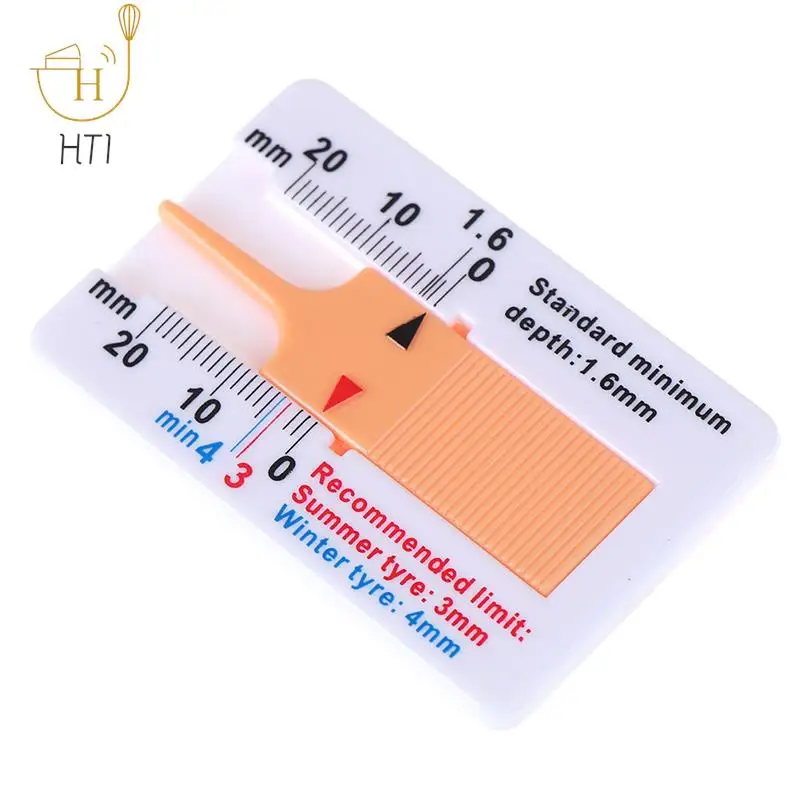 New Depth Gauge Car Tyre Tire Tread Depth Gauge Meter Measurer Tool 0-20mm HOT