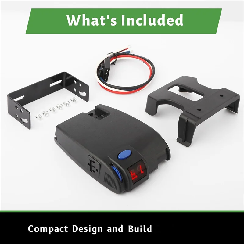 

Proportional Electronic Brake Control 90160 Trailer Brake Controller Kit For Ford, GM,Chevy, Dodge, RAM For Pickup Trucks