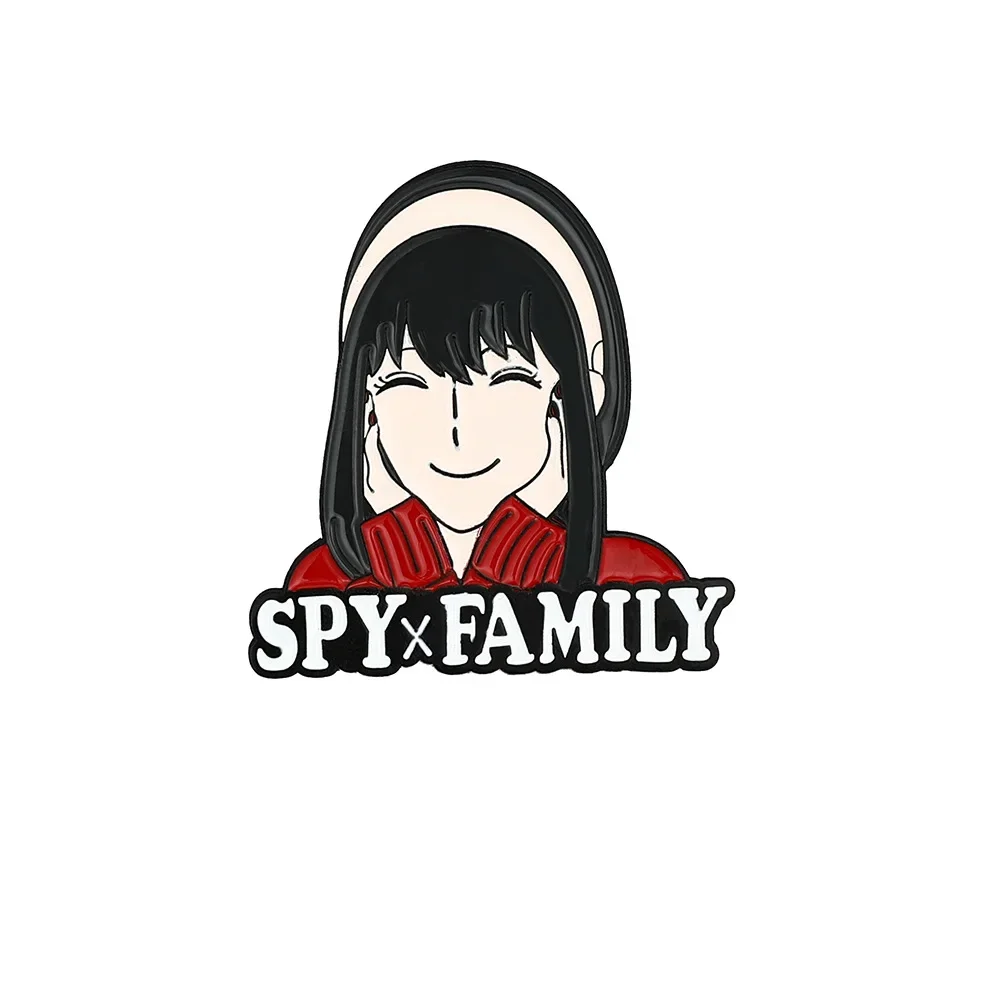 1 Set SPY×FAMILY Anime Figure Twilight Anya Forger Yor Forger Fashion Brooch Enamel Badge Clothes Hat Backpack Accessories Gift