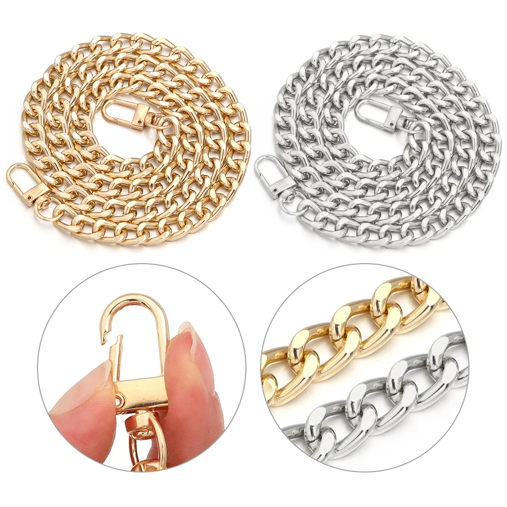 1String Metal Chain Bag Strap Extension Chain Extension Shoulder Strap Underarm Bag Modification Bag Chain Strap Bag Accessories