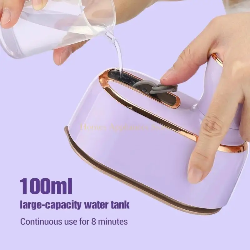 D0AB 180° Foldable Garment Steamer Ironing For Clothes 100ml Fast-Heat Fabric Steam