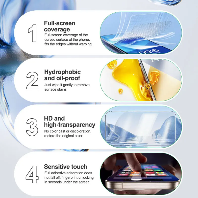 RELIFE GF-1M GF-5MS GF-6M GF-7MU GF-8M HD/Privacy/UV-Hydrogel-Folie zum Schutz des Telefonbildschirms, anwendbar auf C3 Mix Ultra – Detail 4