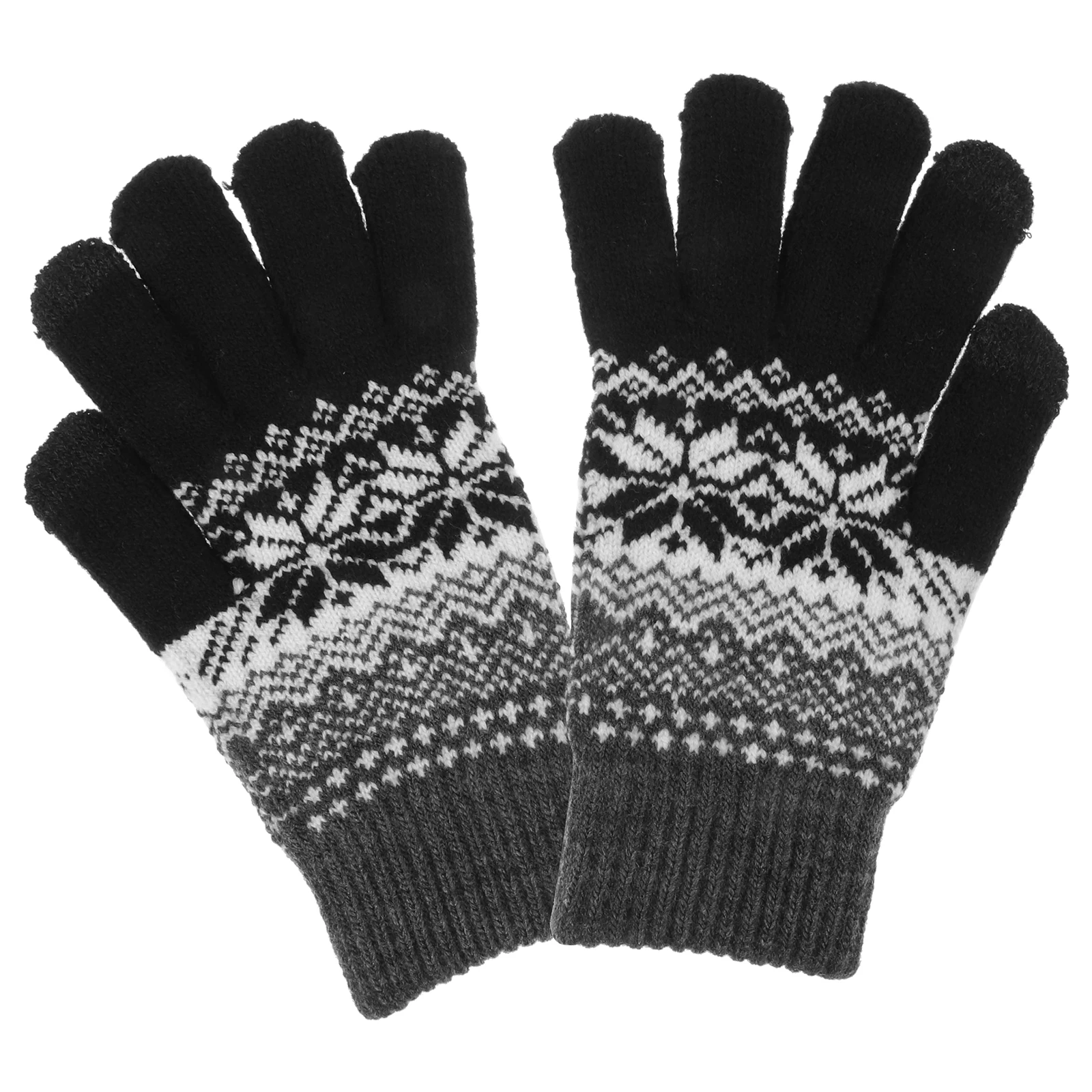 

Touch Screen Winter Warm Thickened Unisex Knitted Fingerless Winter Gloves Heated Gloves for Cold Weather Outdoor