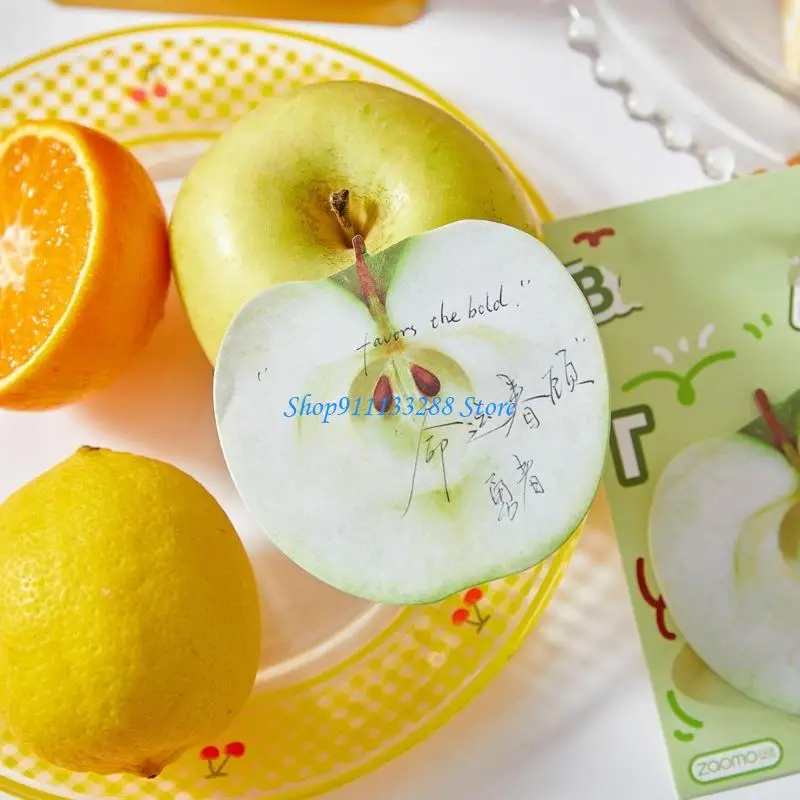 G88d 30 시트 Stickier Note Lovely Fruit Series Memos Pad School Office Supplies