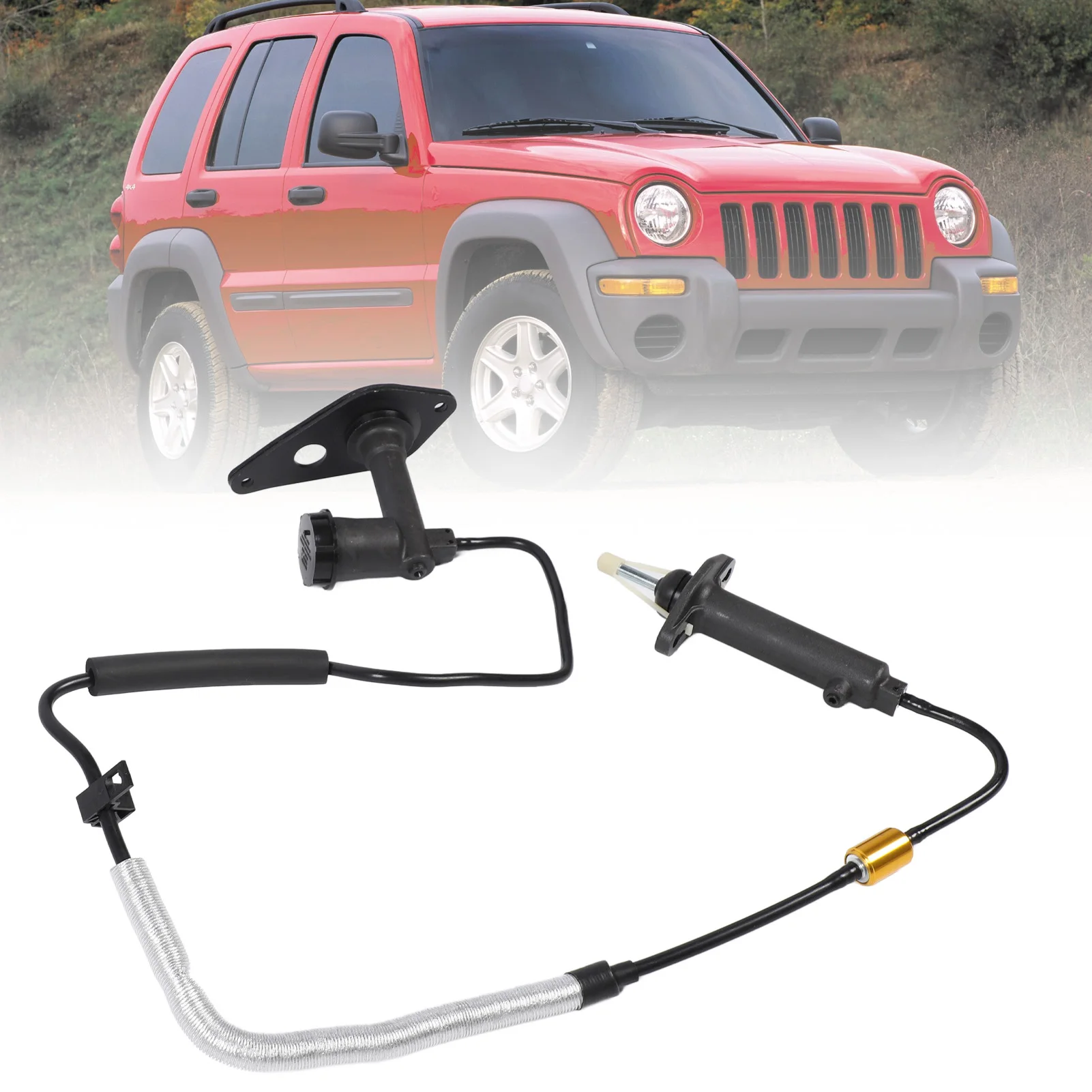 

Master Slave Cylinder Assembly CC649056 Cylinder Line Assy Kit Replacement for Liberty 2002 to 2004 52109746AA
