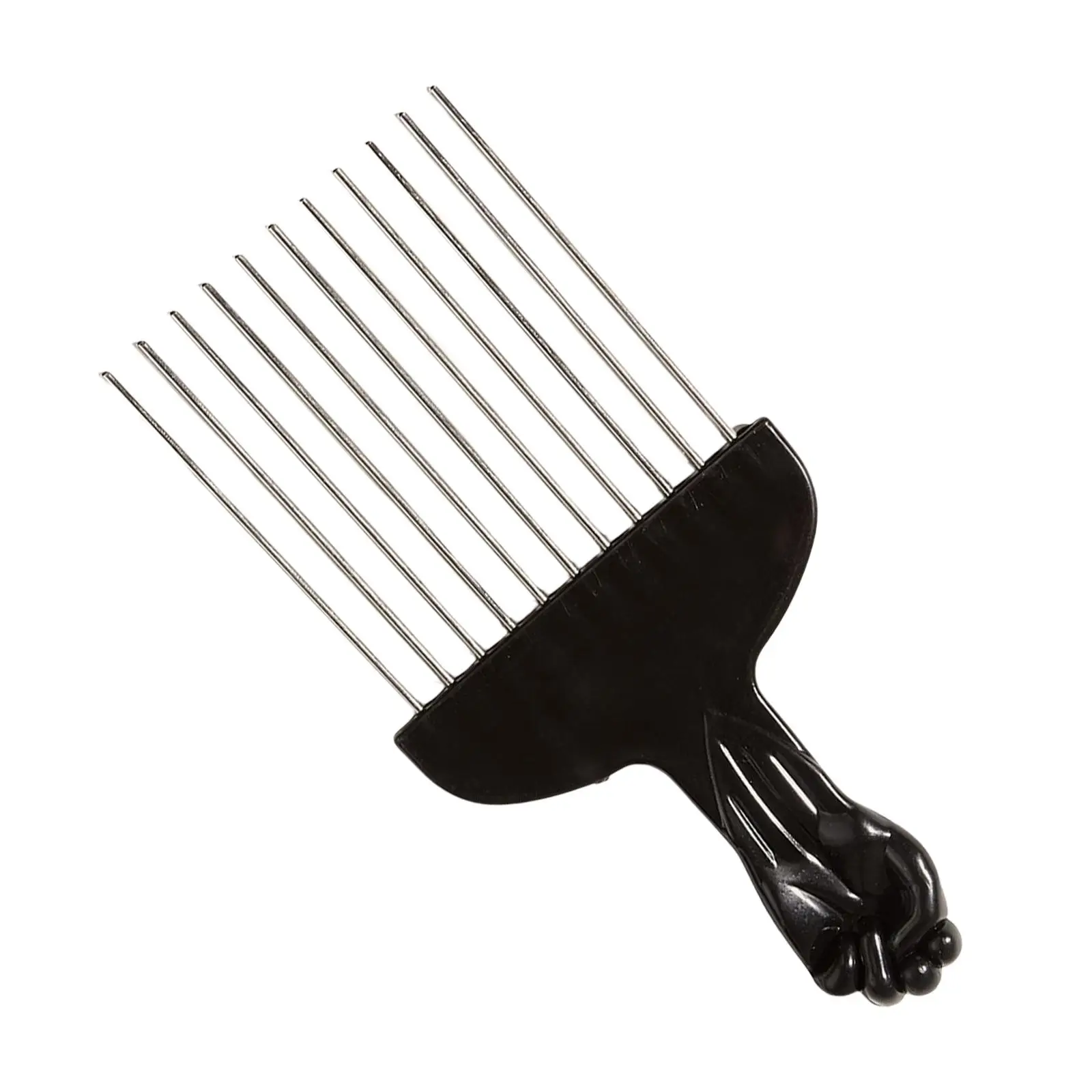 Professional Hair Pick Comb Metal Tool for Detangling Braid Hair Styling Accessories for Barber Shop