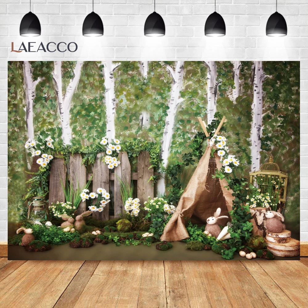 خلفية زخرفة عيد الفصح ، حفلة في الهواء الطلق ، التواصل المقدس ، أرنب القيامة والبيض ، صورة صورة ، الدعائم الاستوديو