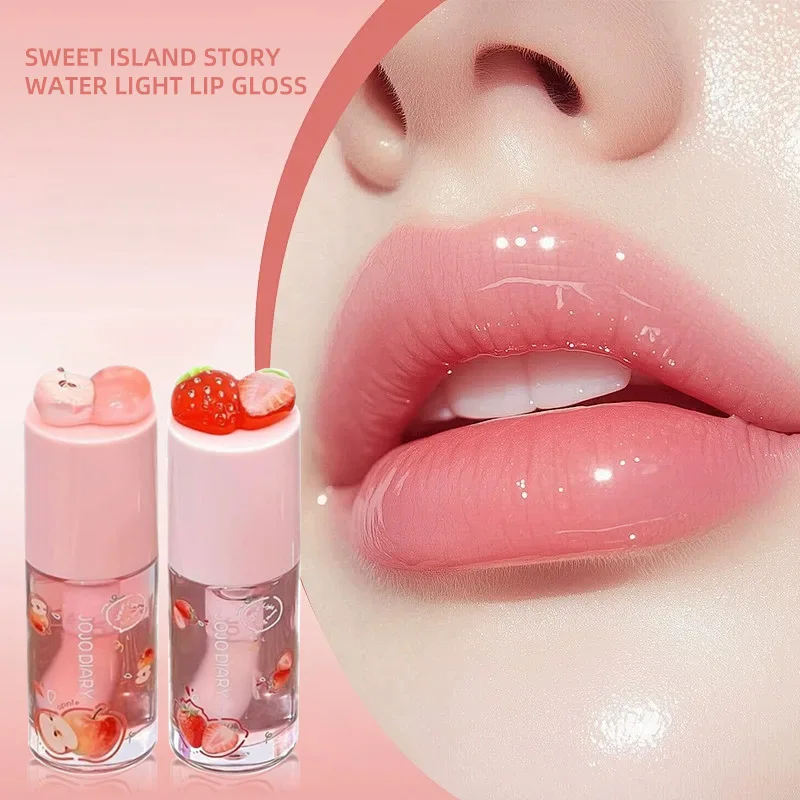Jojo Diary Fruit-Flavored Lip Oil: Hydrating and Moisturizing, Prevents Chapped Lips and Reduces Wrinkles, Suitable for Winter Lip Care, Korean-Style Water Gloss Lip Gloss.