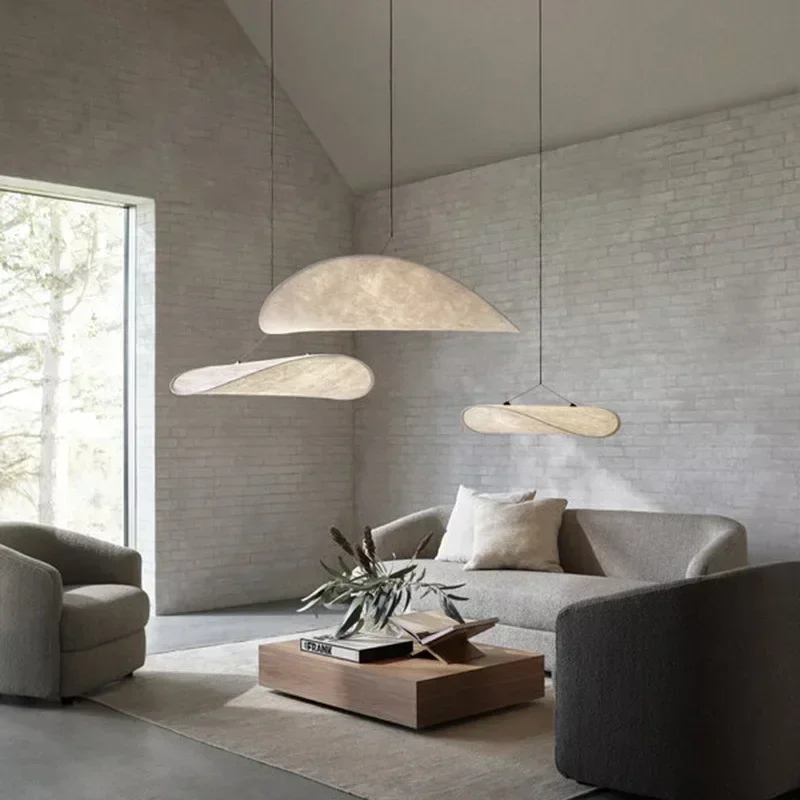 

SANDYHA Modern Silk Pendant LED Lamp Nordic Creative Design Living Room Dining Room Decoration Lighting Fixtures