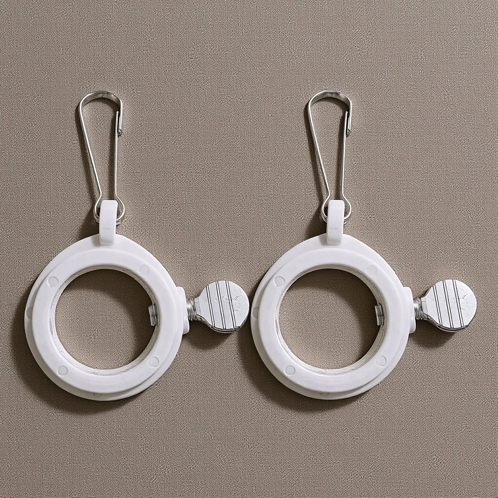 

2Pcs Flagpole Rotating Mounting Rings Anti-Wrap Design 075-102 Inch Diameter Pole Rings Flag Clip Flagpole Accessories