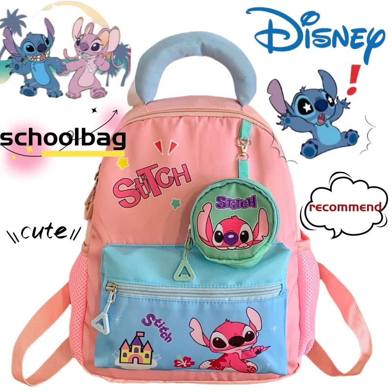 

Stitch Angel cute sweet kawaii fashion high value anime peripheral student cartoon lightweight waterproof backpack school bag