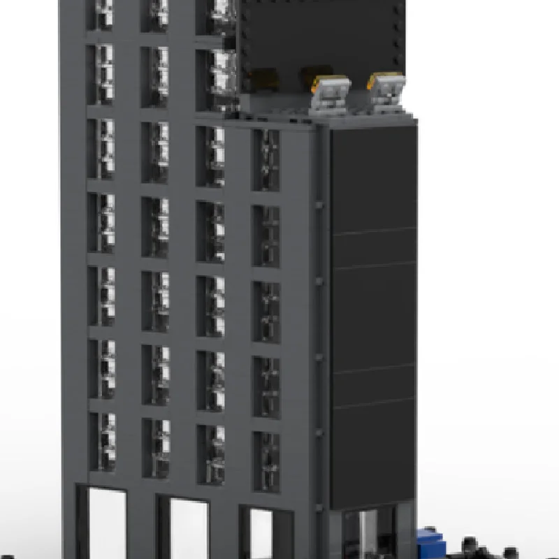 1655 قطعة من مكعبات البناء المربعة المعيارية الحديثة الفاخرة نموذج العمارة عرض لعب للأطفال لتقوم بها بنفسك تجميع هدايا عيد الميلاد