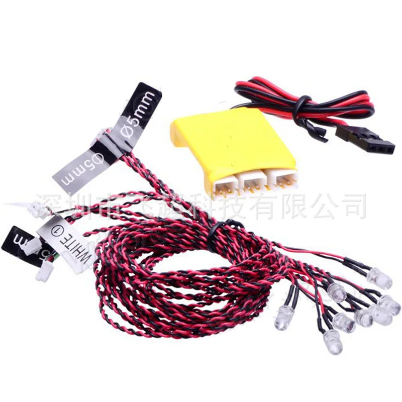 Remote control aircraft model decorative light fixed wing/helicopter model light/8LED flash remote control aircraft accessories