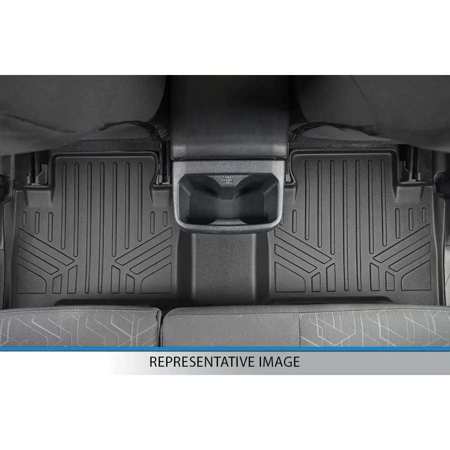 

Custom Fit 2 Row Floor Liners Compatible with 20192025 Chevrolet Silverado 1500