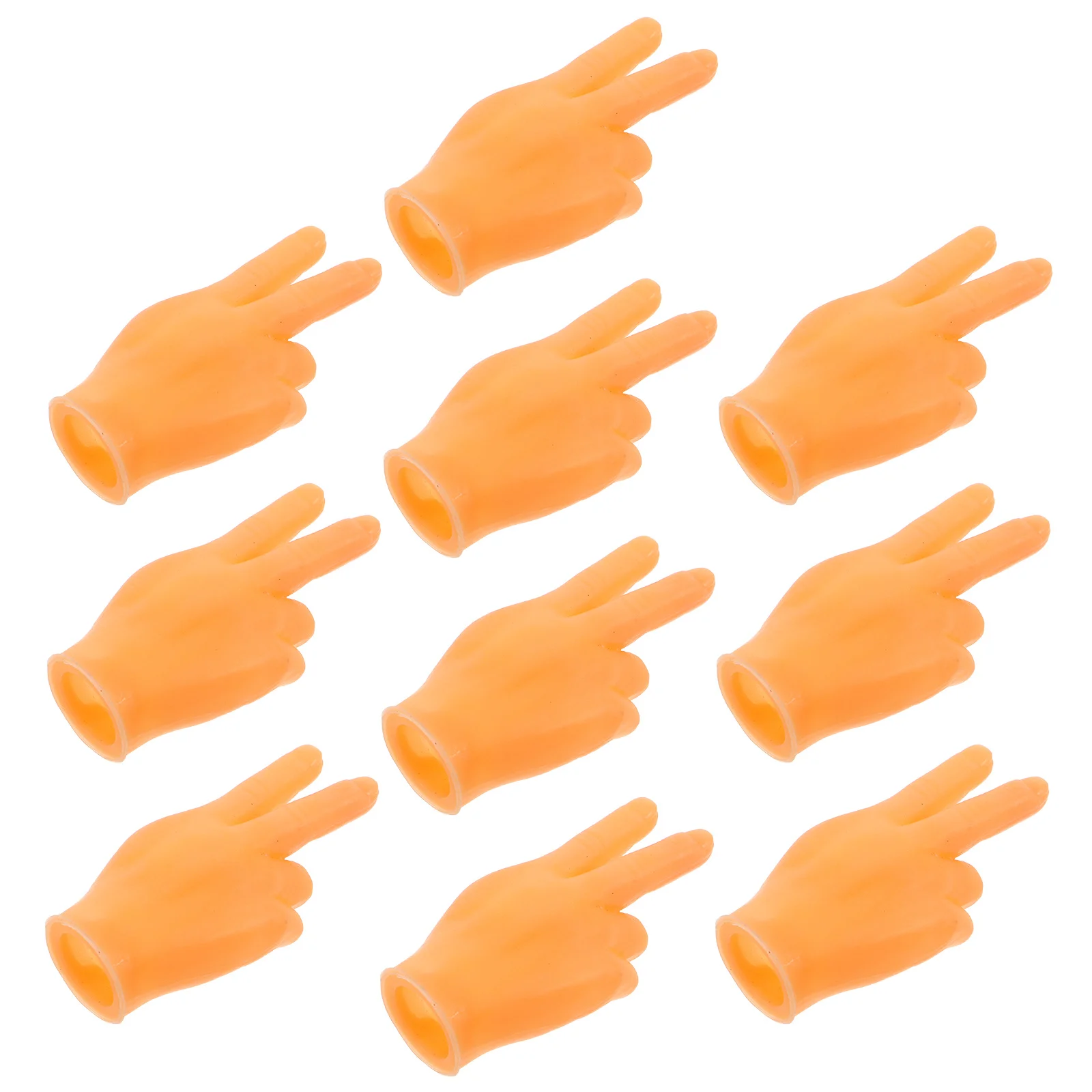 

10Pcs Pet Finger Gloves Mini Hands Interactive Cat Teaser Indoor Kitten Exercise Creativity Play Mini Hands for Cats