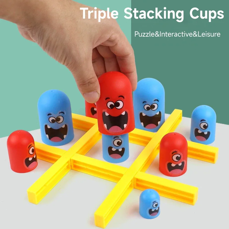

Tic Tac Toe Big Eat Small Gobble Board Puzzle Game Toy Two-man Match Brainpower Thinking Training Развивающие обучающие игрушки Подарок