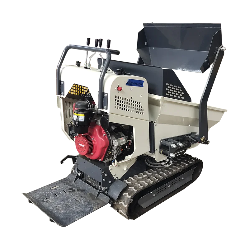 Factory Customized High-quality self-loading mini dumper 500kg engine crawler transporter dumpers