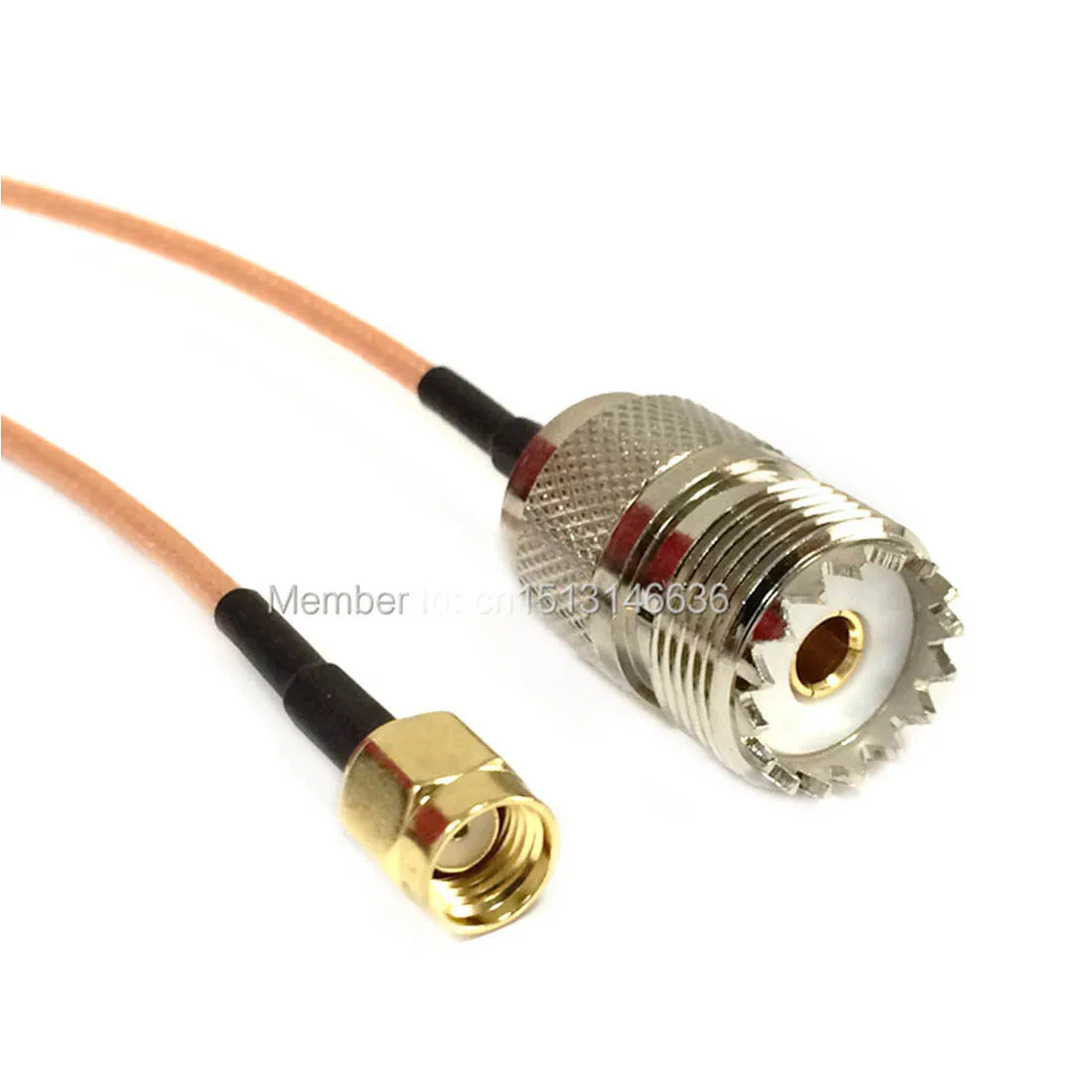 Cabo de modem sem fio, RP SMA macho Plug para UHF fêmea Jack RG316, 15cm 6 ", novo, atacado, transporte rápido