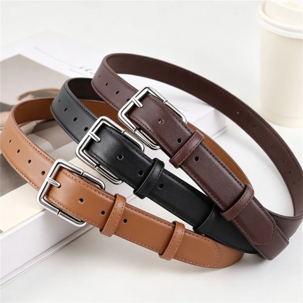 korean-style-simple-thin-belt-women's-retro-genuine-leather-fashion-belt-with-jeans-skirt-decorative-belt