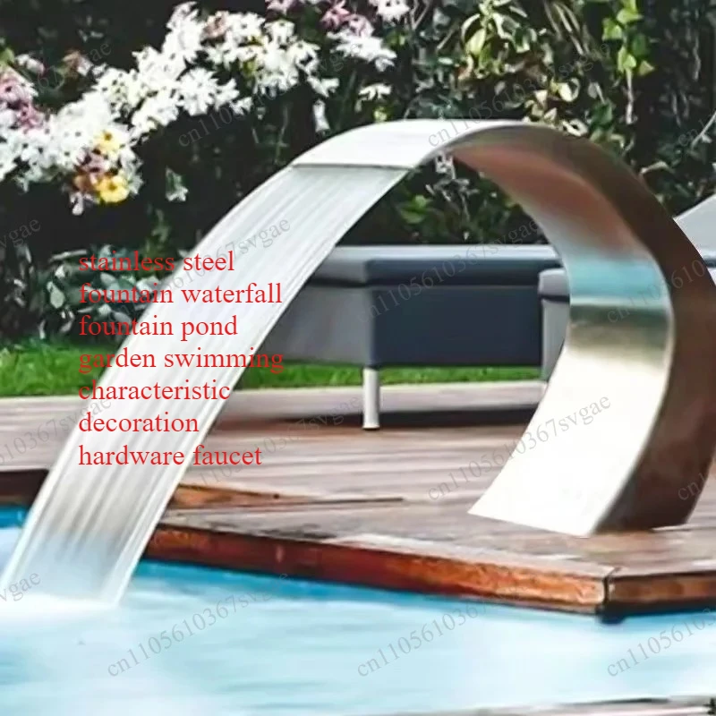 60x30cm/40x20cm stainless steel fountain waterfall fountain pond garden swimming characteristic decoration hardware faucet