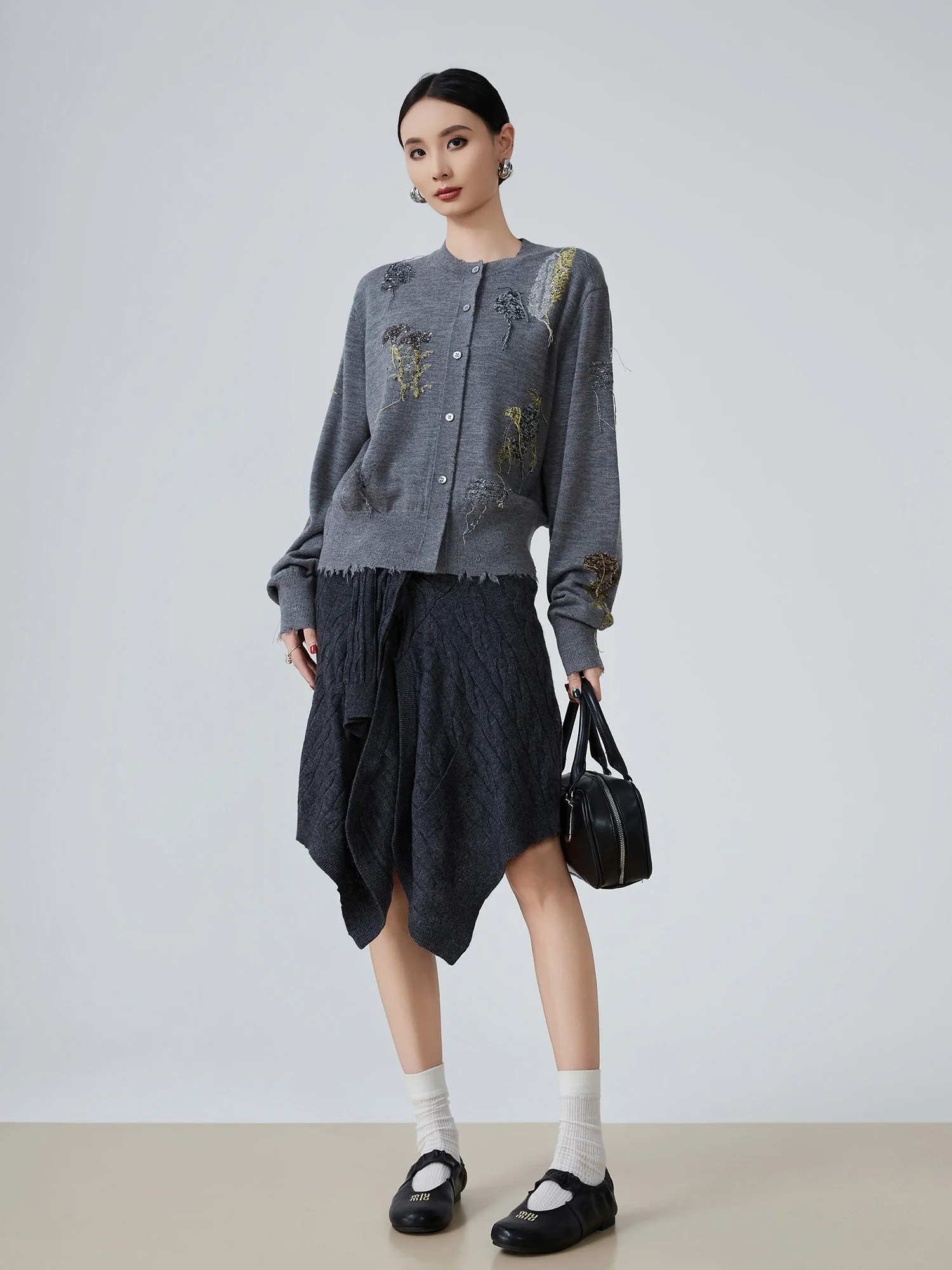 

ay Tassel Long Sve Knitted Open Cardigan Women's Loose Lazy Sle Unique Sweater Casual Comfortable Polyester Fiber