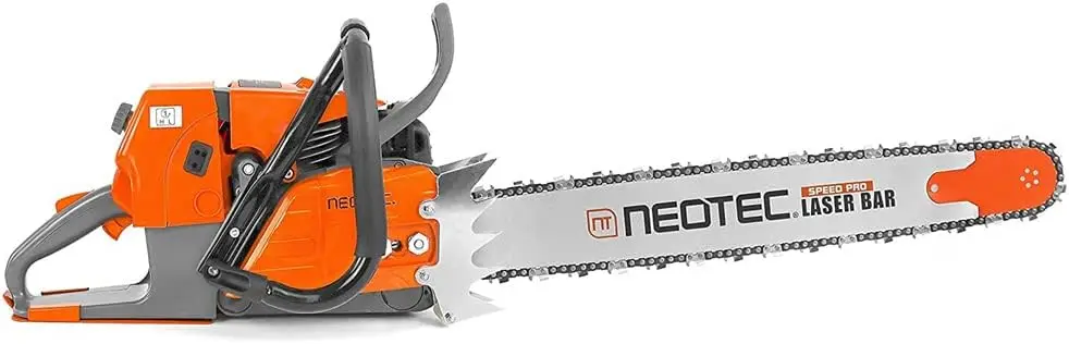 92cc Gas Chainsaw with 24 inch Bar and Chain,2-Cycle Gasoline Power 5.2KW 7HP Chain Saws for Big Wood Cutting