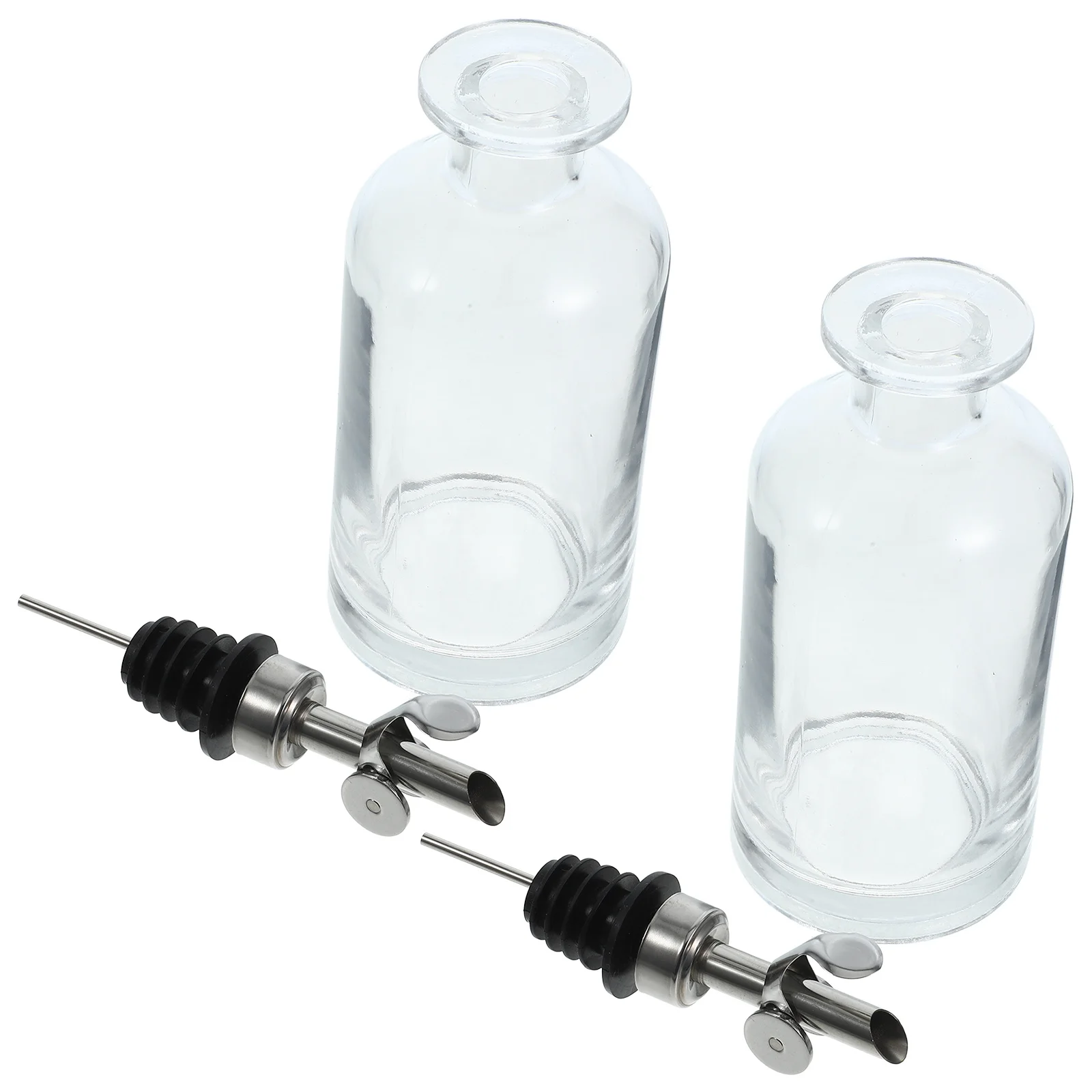 

2Pcs Oil Dispenser Bottles Glass Self-Controlled Automatic Pouring Kitchen Seasoning Container Vinegar Storage Bottle 350Ml