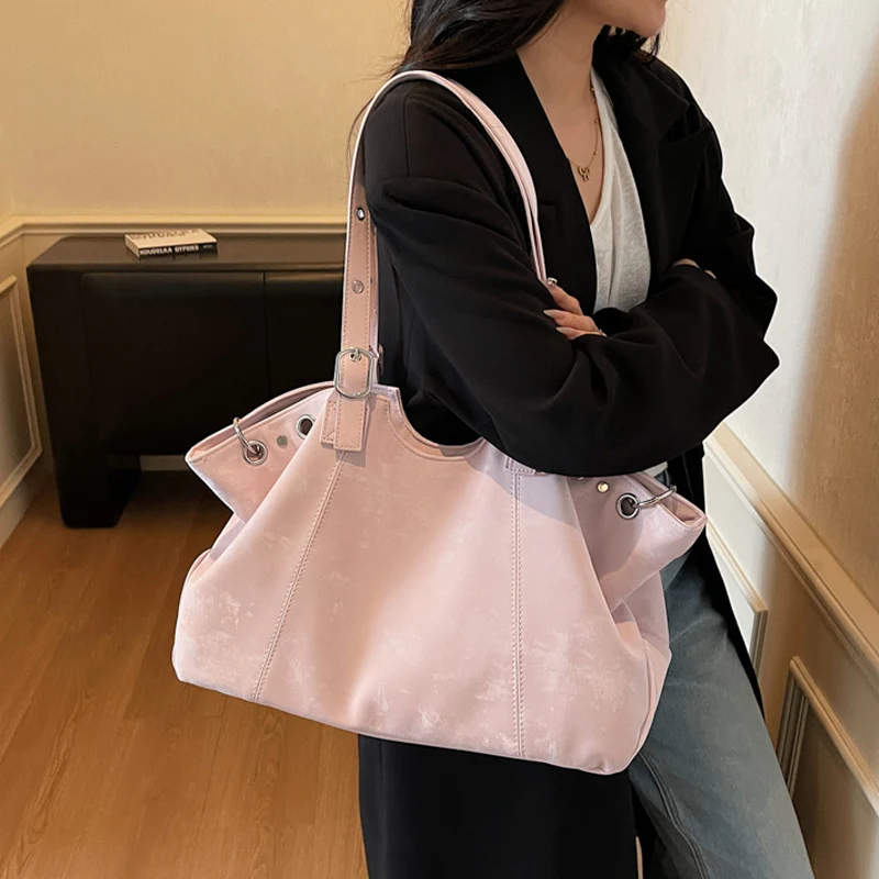 

Fashion Brand Tote Bag Korean-style High-end Design Shoulder Bag Simple Large-capacity Handbag New High-quality Pu Underarm Bags