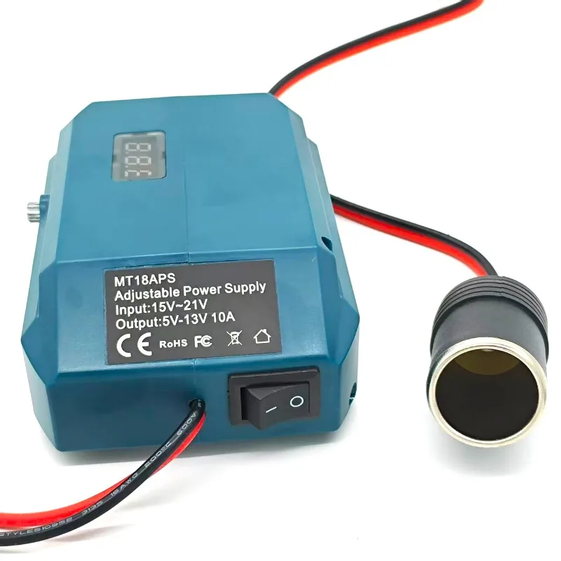 

18V To 12V Step-Down Converter Power Adapter for Makita/Milwaukee/Bosch/Craftsman 18/20V Batteries Adjustable Voltage Regulator