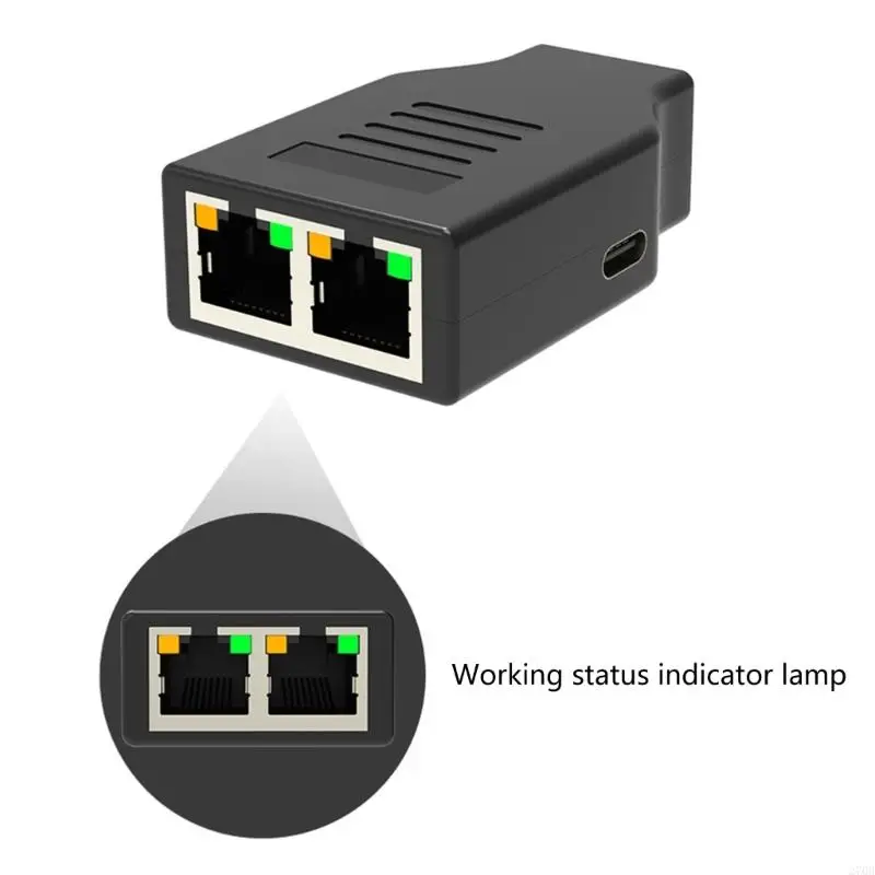 270b 2 port rj45 networking splitter adaptor Efisien jaringan ekspansi stabil