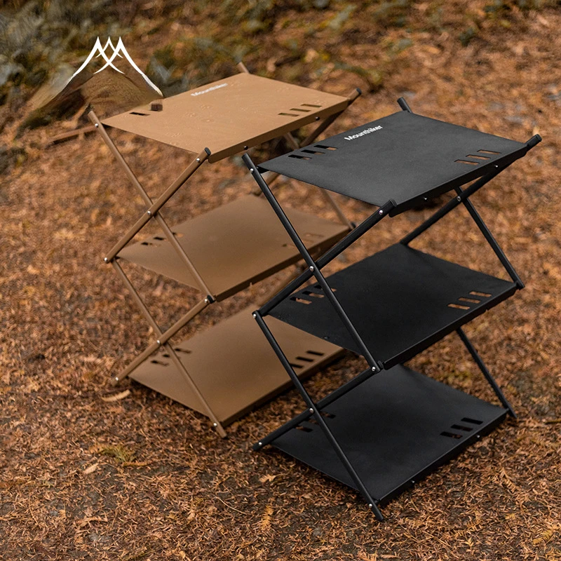 Outdoor Camping Table Small Folding Tourist Standing Desk Camping Table Mini Welding Garden Salon De Jardin Patio Furniture