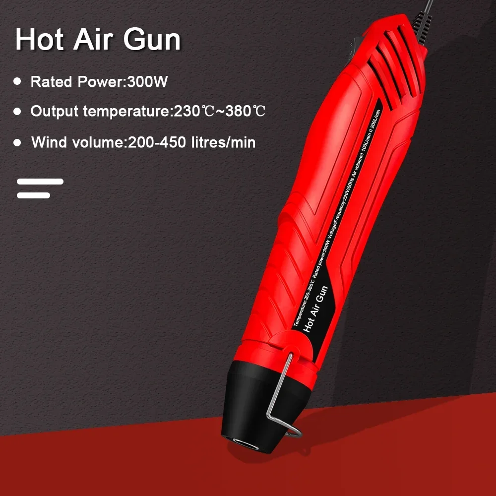 300W Hot Air Gun Heat gun DIY Soldering Temperature Blower Electric  Min Hot air Dryer For Crafts Shrink Tubing Wrap