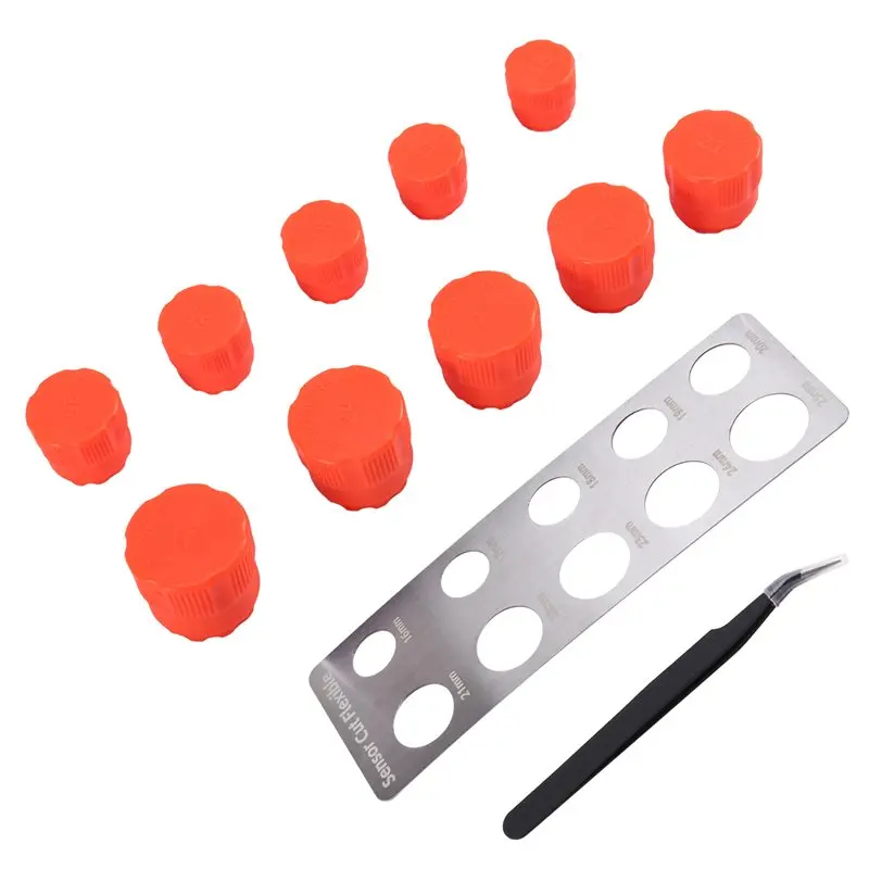 

【CHRISTMAS 】Precision Cut Template Tool Kit For Car Radar Detector Vinyl Stencil 16-25Mm-Round Knob For Car Film Wrapping