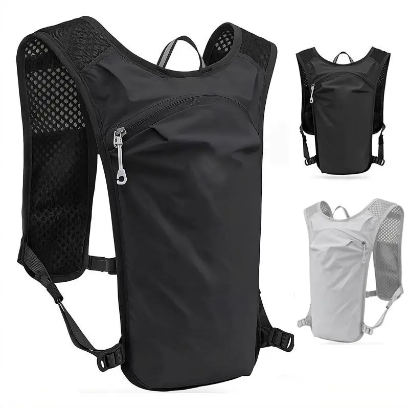 Running Hydration Vest Backpack Lightweight 3D Mesh Breathable Trail Marathon Jogging Vest Pack for Hiking Cycling Outdoor Sport