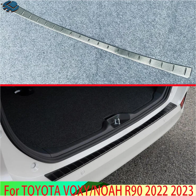 For TOYOTA VOXY/NOAH R90 2022 2023 2024 Stainless steel rear bumper protection window sill outside trunks decorative plate pedal