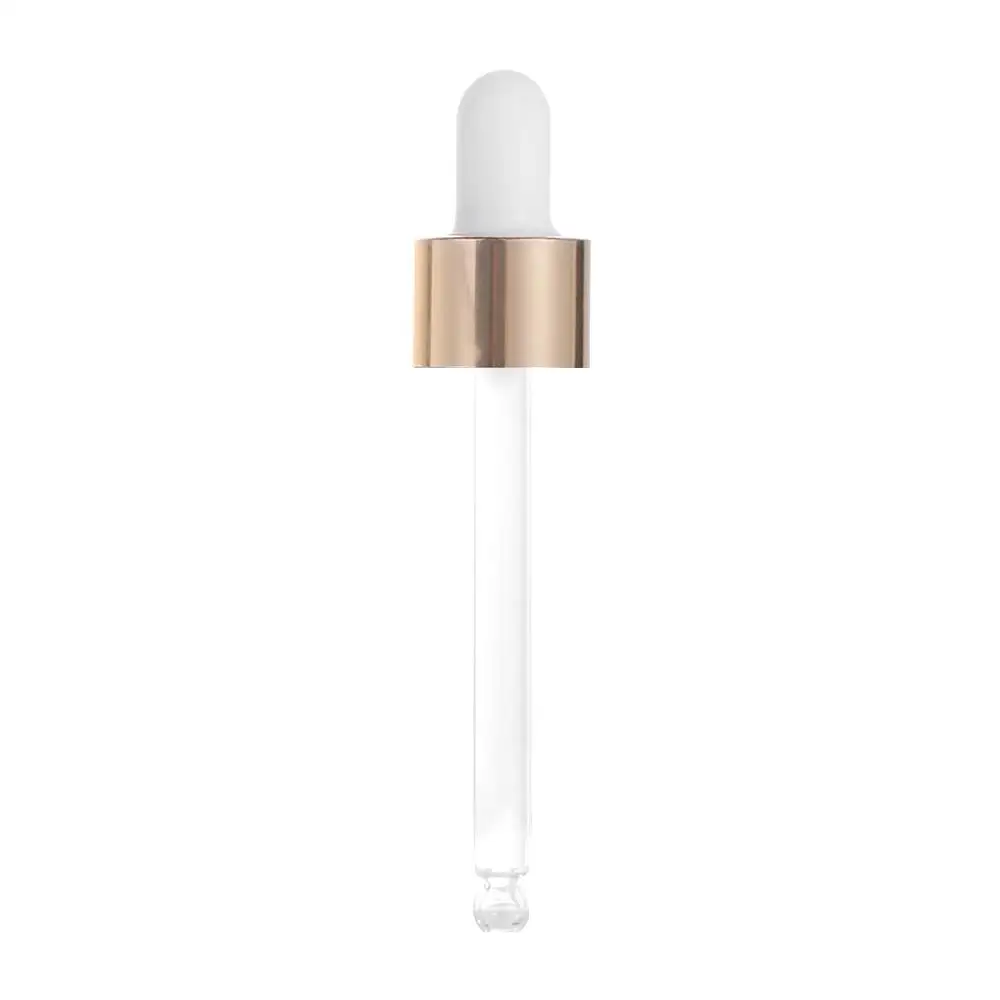 Pipette Oil Bottle Straw Aluminum Dropper Cover Essential Oil Dropper Bottles Cap Dropper Lid Lab Dropper Dropping Pipet