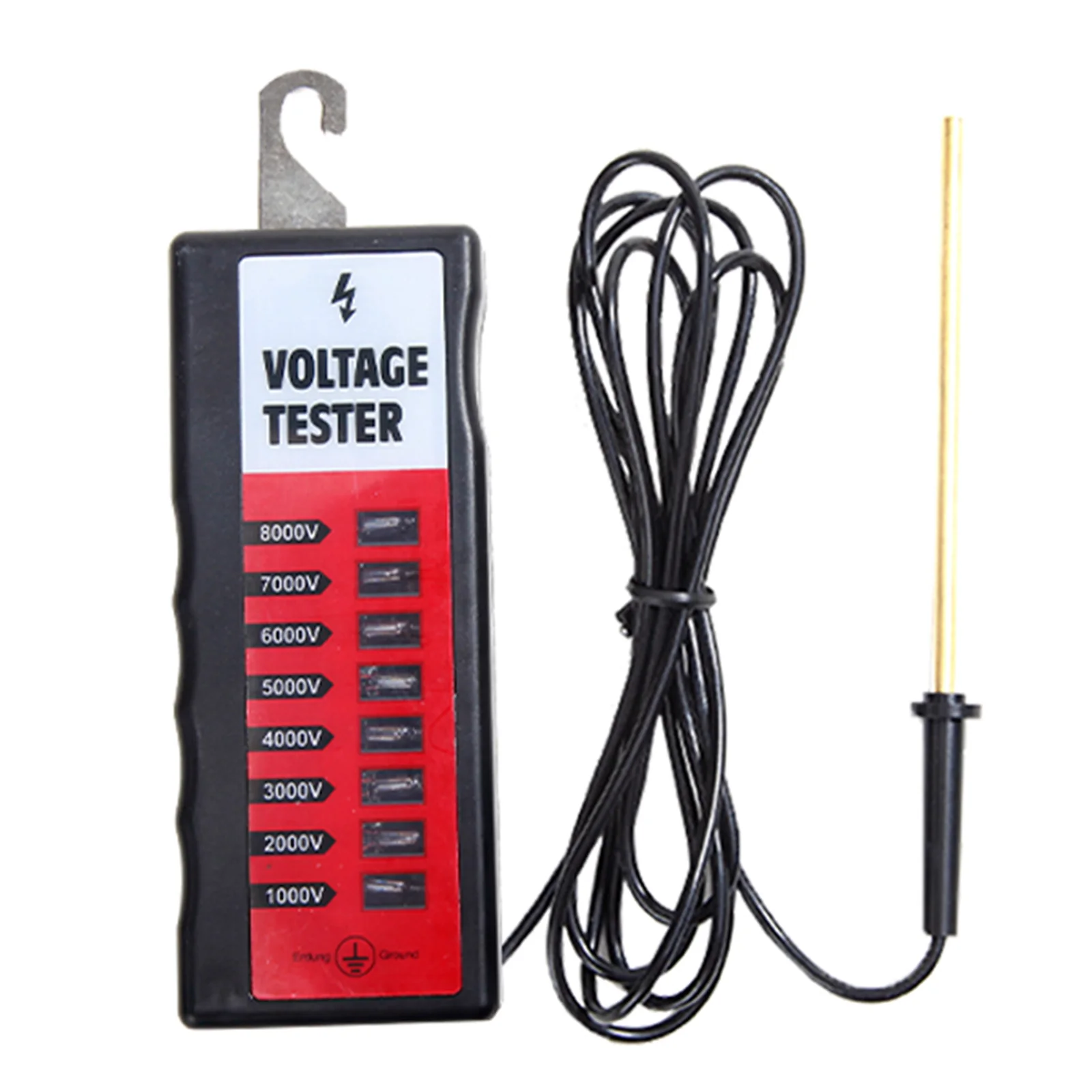 Electric Fence Tester Voltage Meter 7000/8000/12000V Ranch Fence Voltage Testing Tool Portable Farmer Tool