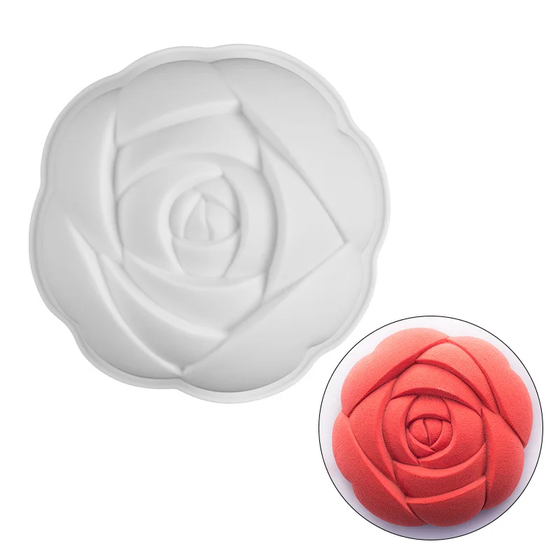 

Single Rose Silicone Cake Mold for Chocolate Mousse Pastry Dessert Ice Cream Jelly Pudding Bread Bakeware Pan Decorating Tools