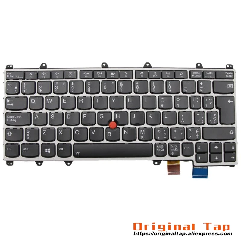 CFB Canadian French Backlit Keyboard for Lenovo Thinkpad X380 Yoga 370 01EN465 01EN383 01HW692 01HX137