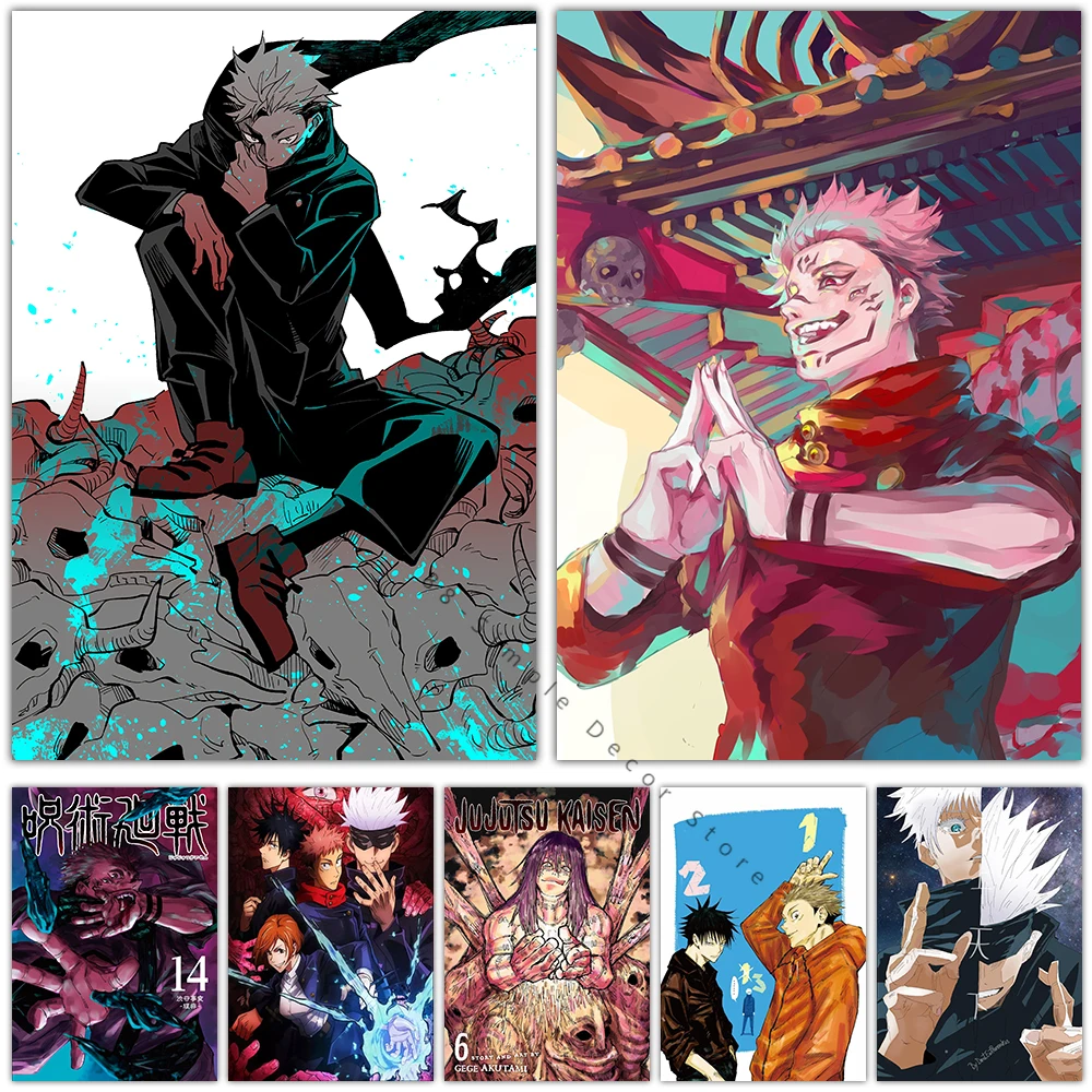 

Modern Anime Stickers Room Decorate Jujutsu Kaisen Canvas Print Wall Art Poster Painting Poster Home Decor Canvas Paintings