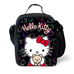 Kinder isolierte Sanri oshello Kitty große Kapazität Tasche für Jungen und Mädchen Student Picknick im Freien wieder verwendbare thermische Kühler Lunchbox