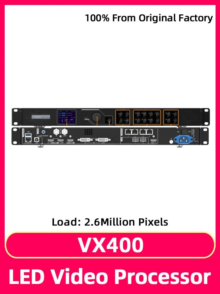 Novastar VX400 Full Color RGB Module Rental Screen Controller LED Display Screen Video Processor Supports HDMI DVI SDI Input