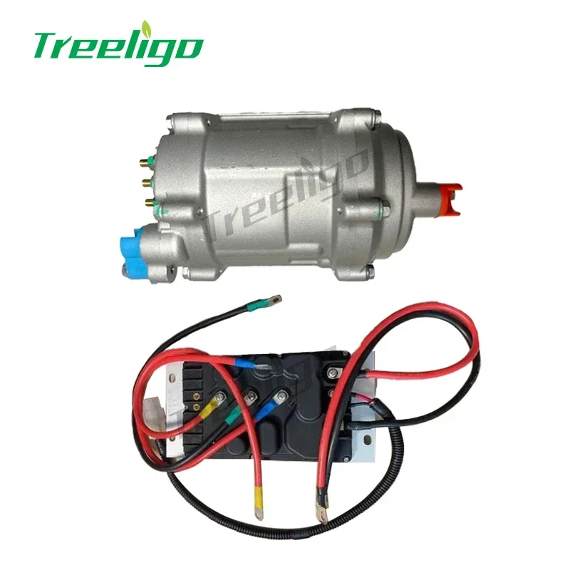 Universal cooling 12v under dash air conditioner electric compressor electrical air conditioning kit 4 hose