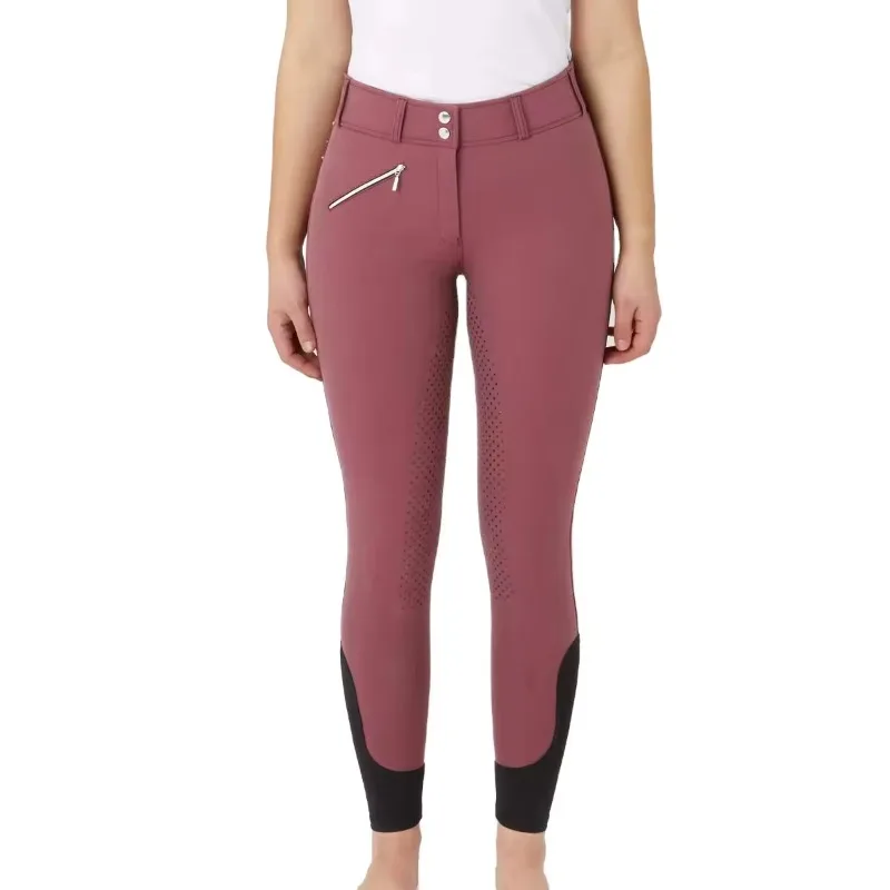 YTYINWomen's Equestrian Horse Riding Breeches-100% Polyester Seamless Sporty Legging Jodhpur Style Great Stretch 7-Day Sample Or