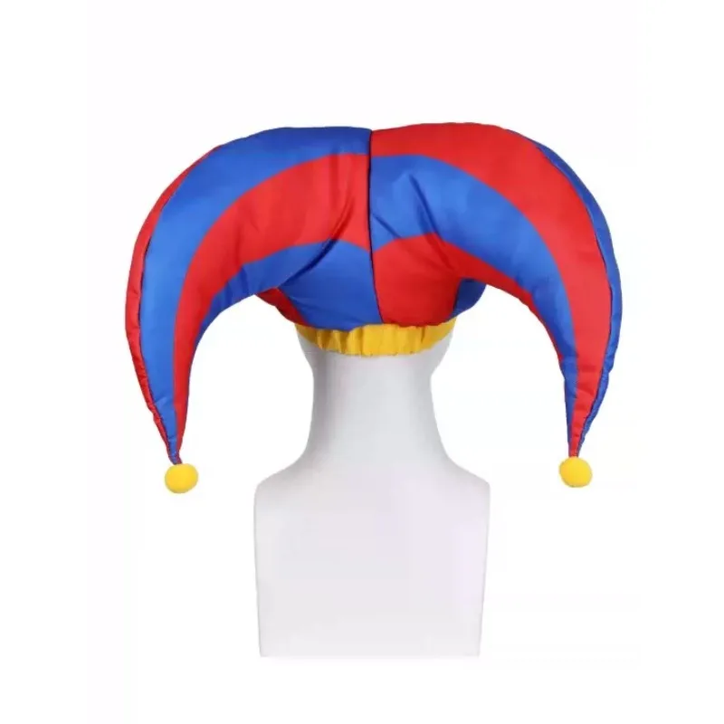Pomni Circus Jester Cap Adult Kids Cosplay Hat Amazing Digital Circus Cartoon Character Headwear Halloween Party Props Accessory 5