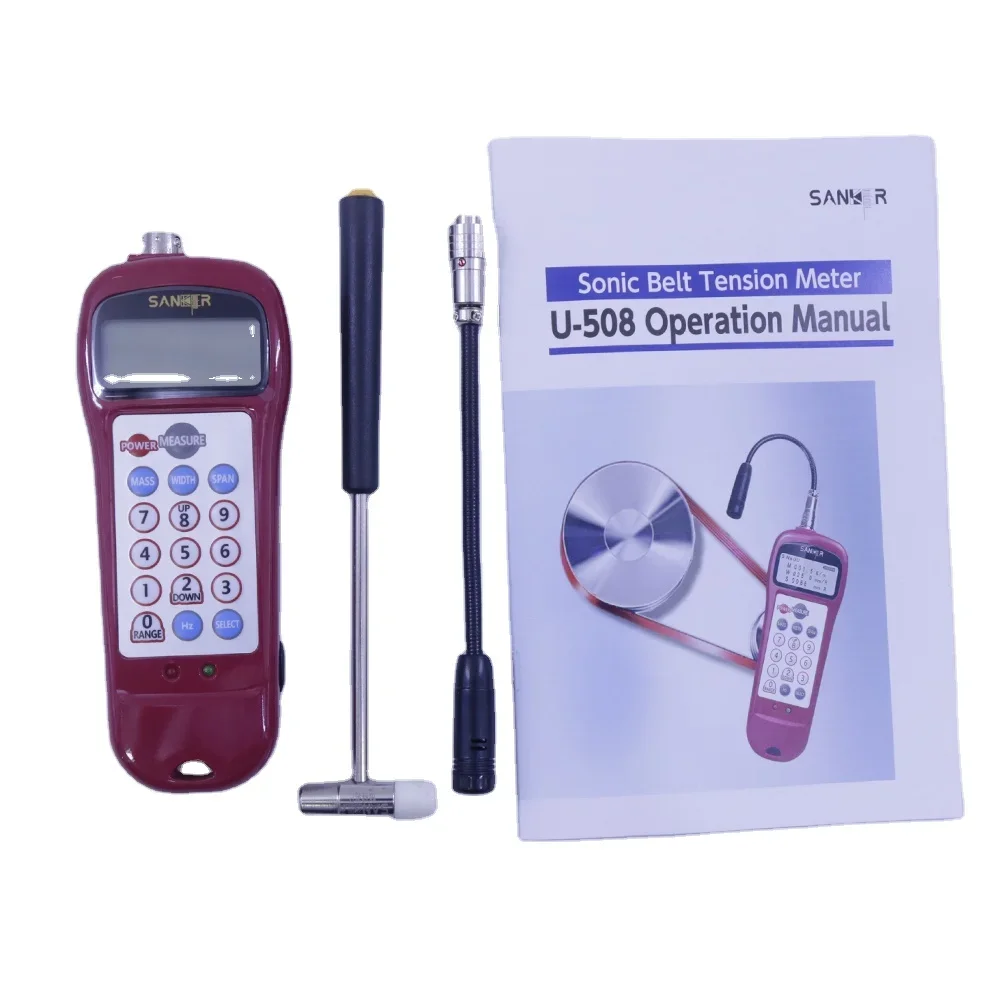 U-508 Ultrasonic Belt Tension Meter Tension Tester Measurable Frequency Range 10Hz-5000Hz